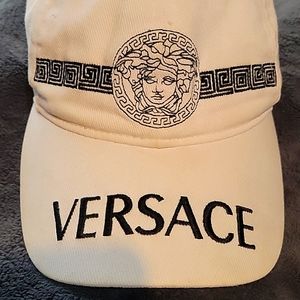 Authentic Versace  white velcro baseball cap
